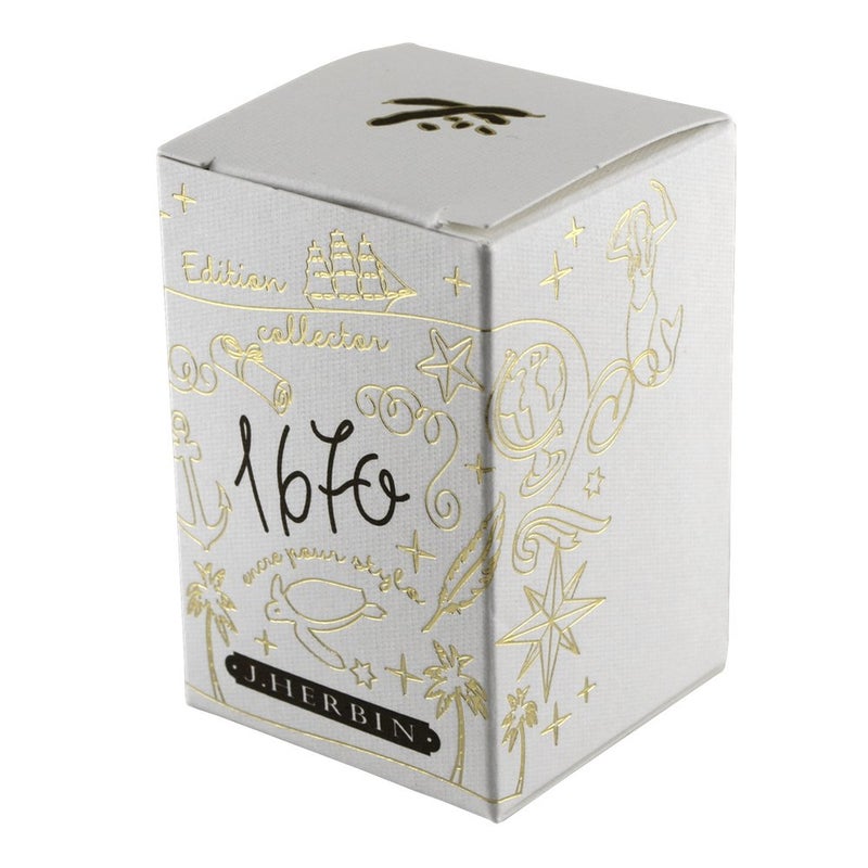 Herbin 1670 Anniversary Inks - Gold Sheen 50ml Bottled - Caroube de Chypre - Image 2
